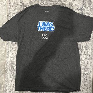Men’s Playstation live event “I Was There” Gray T-Shirt XL